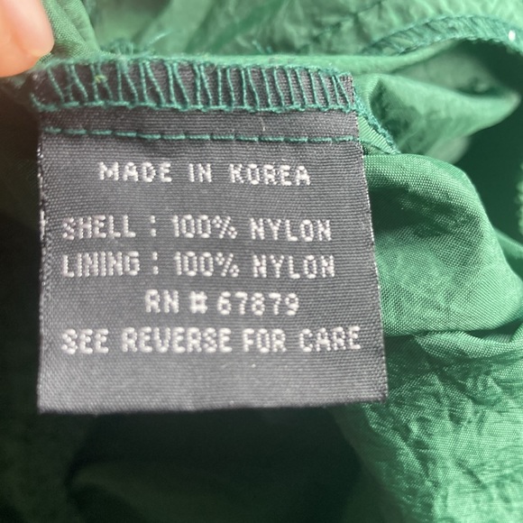 Unisex Vintage XL Green Starter Hamden Hall Zip Up Windbreaker - Picture 10 of 10